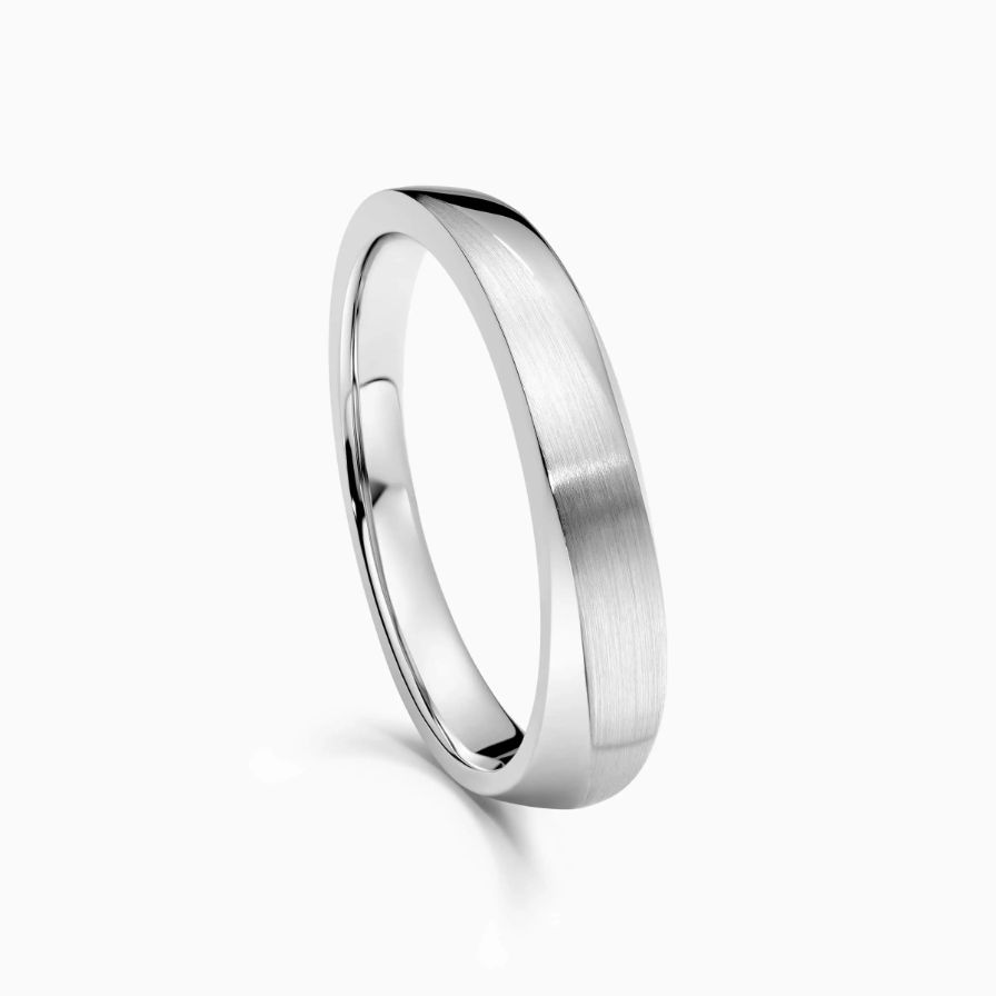 Brushed Wedding Rings Brushed Wedding Rings