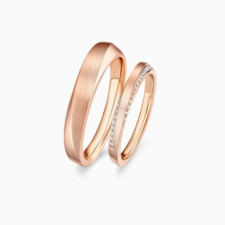 Brushed Wedding Rings Brushed Wedding Rings