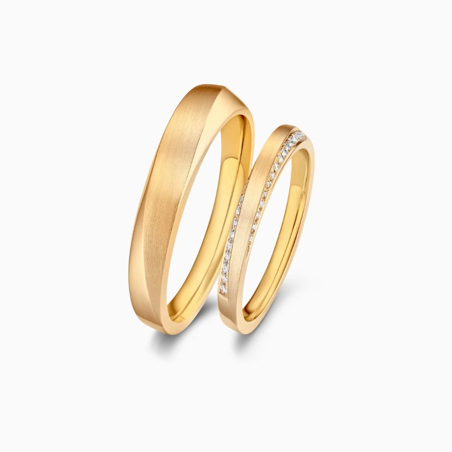 Brushed Wedding Rings Brushed Wedding Rings