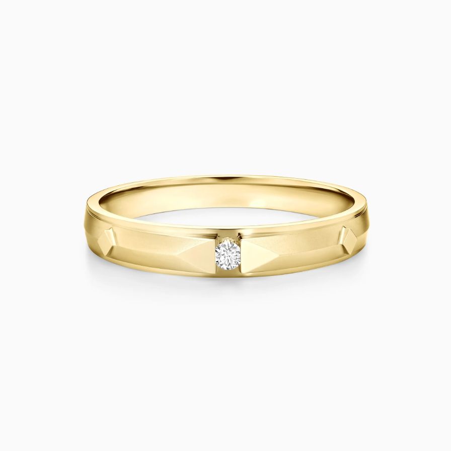 Geometric Solitaire Diamond Eternal Wedding Rings Geometric Solitaire Diamond Eternal Wedding Rings