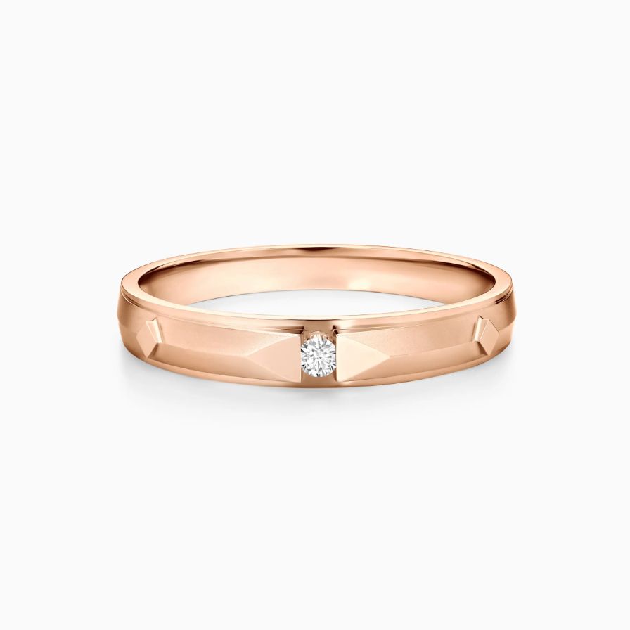 Geometric Solitaire Diamond Eternal Wedding Rings Geometric Solitaire Diamond Eternal Wedding Rings