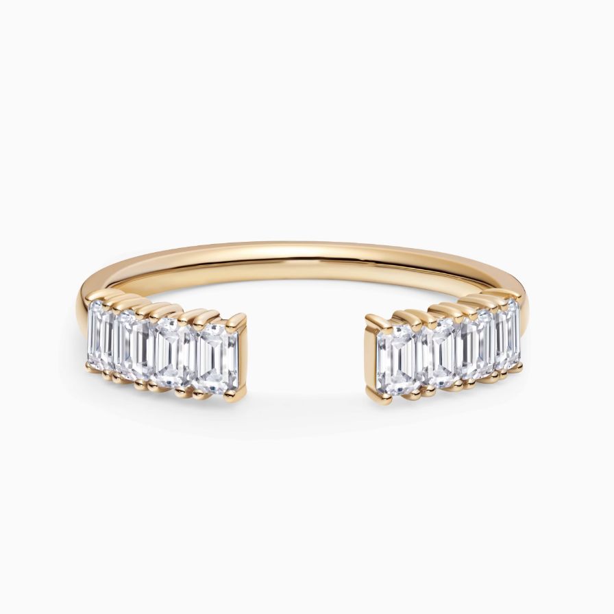 Lab-Grown Emerald Cut Prong Set Wedding Ring Lab-Grown Emerald Cut Prong Set Wedding Ring