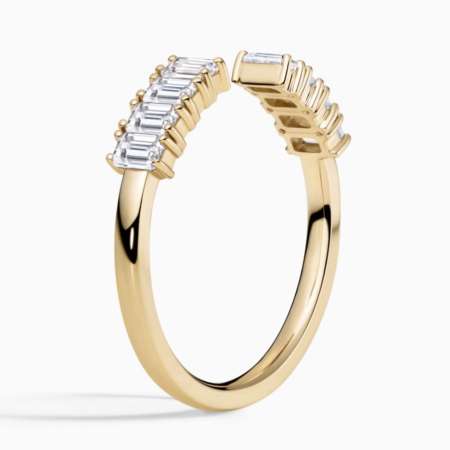 Lab-Grown Emerald Cut Prong Set Wedding Ring Lab-Grown Emerald Cut Prong Set Wedding Ring