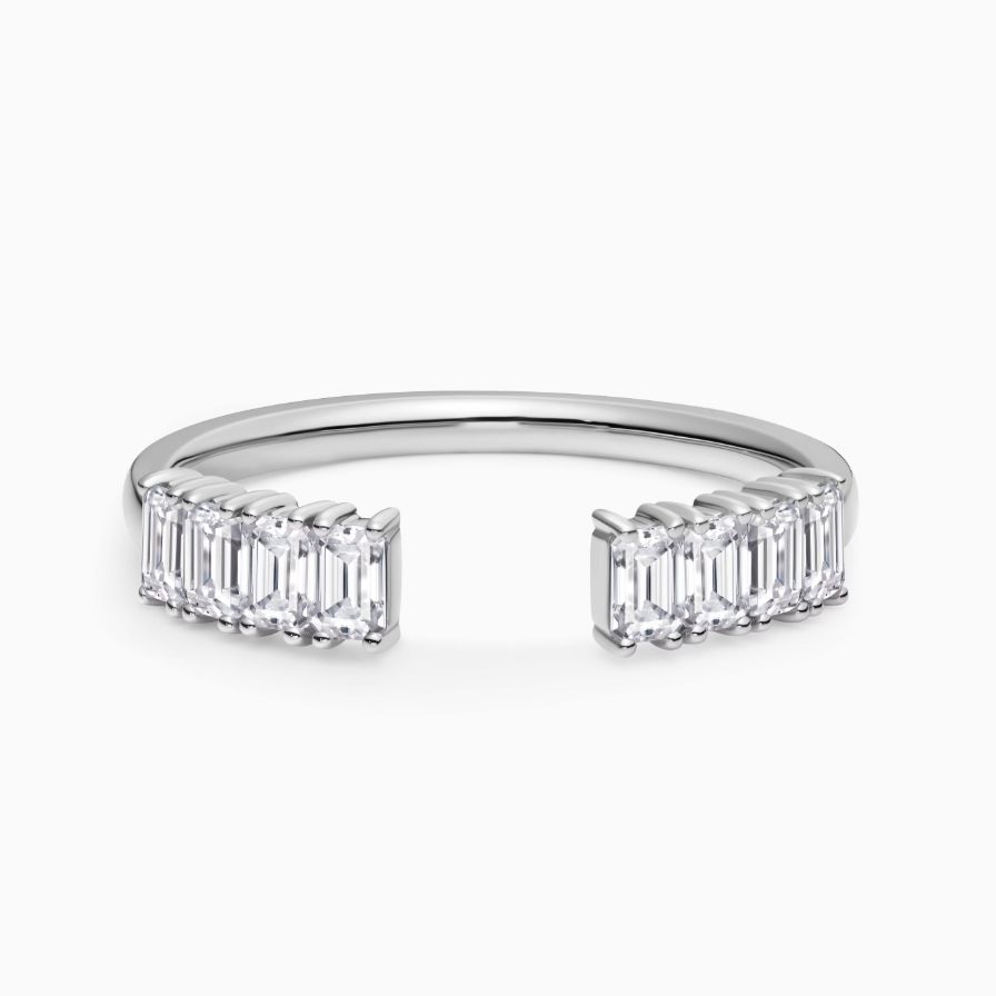 Lab-Grown Emerald Cut Prong Set Wedding Ring Lab-Grown Emerald Cut Prong Set Wedding Ring
