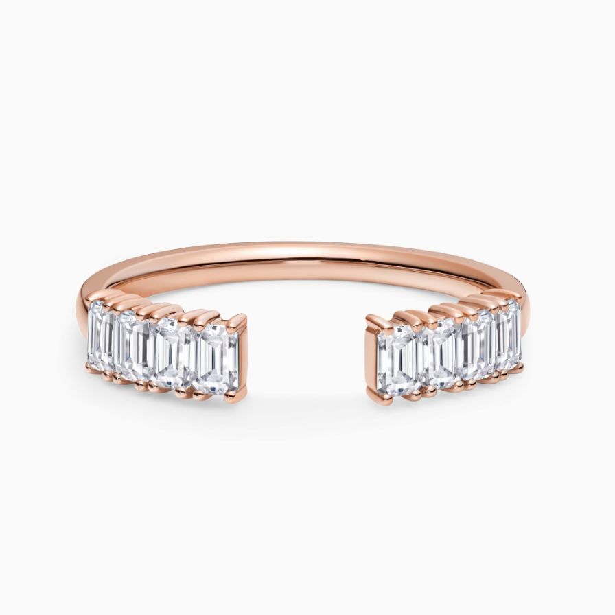 Lab-Grown Emerald Cut Prong Set Wedding Ring Lab-Grown Emerald Cut Prong Set Wedding Ring