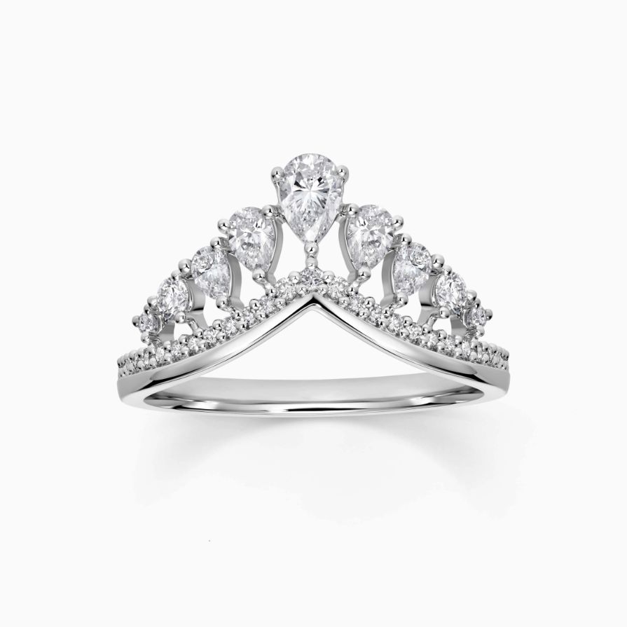 Pear V-shape Teardrop Wedding Ring Pear V-shape Teardrop Wedding Ring