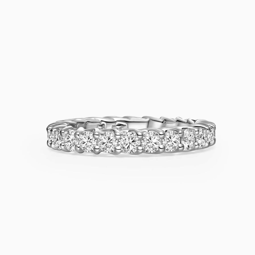 Four-claw Diamond Pavé Wedding Ring Four-claw Diamond Pavé Wedding Ring