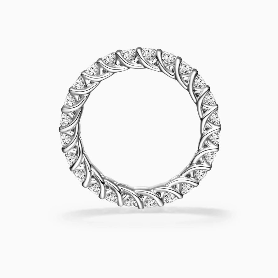 Four-claw Diamond Pavé Wedding Ring Four-claw Diamond Pavé Wedding Ring