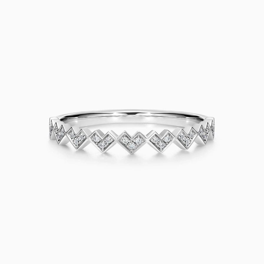 Alternating Heart Wedding Rings Alternating Heart Wedding Rings