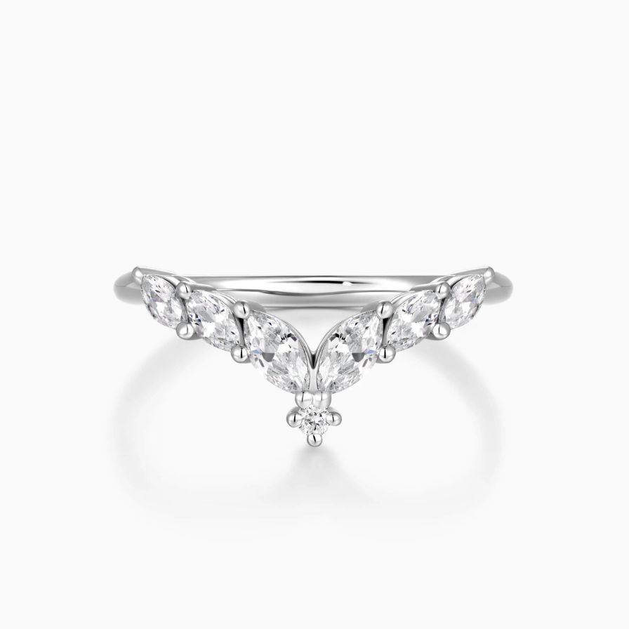 Eternity V-Shaped Marquise Wedding Ring
