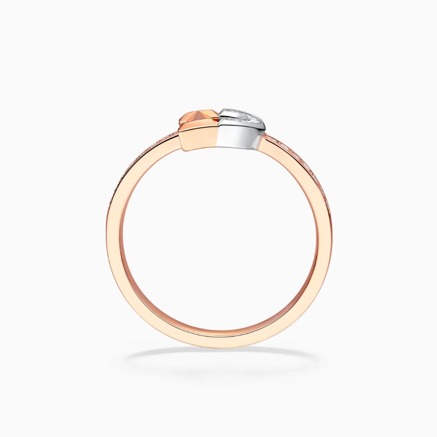 Lifelong Deed Pavé Splice Wedding Ring For Woman Lifelong Deed Pavé Splice Wedding Ring For Woman