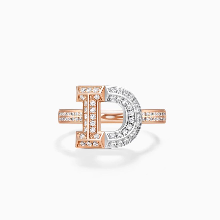 Lifelong Deed Double Row Pavé Splice Wedding Ring For Woman Lifelong Deed Double Row Pavé Splice Wedding Ring For Woman