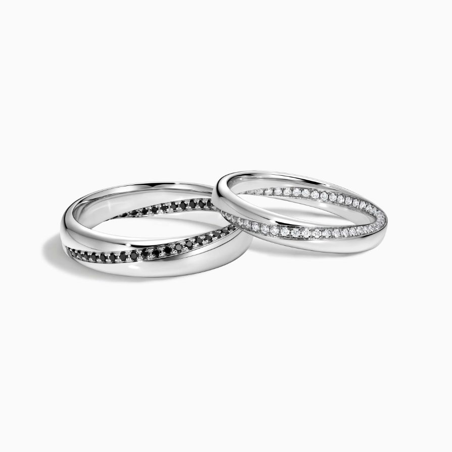 Beloved Infinity Pavé Diamond Wedding Rings Beloved Infinity Pavé Diamond Wedding Rings
