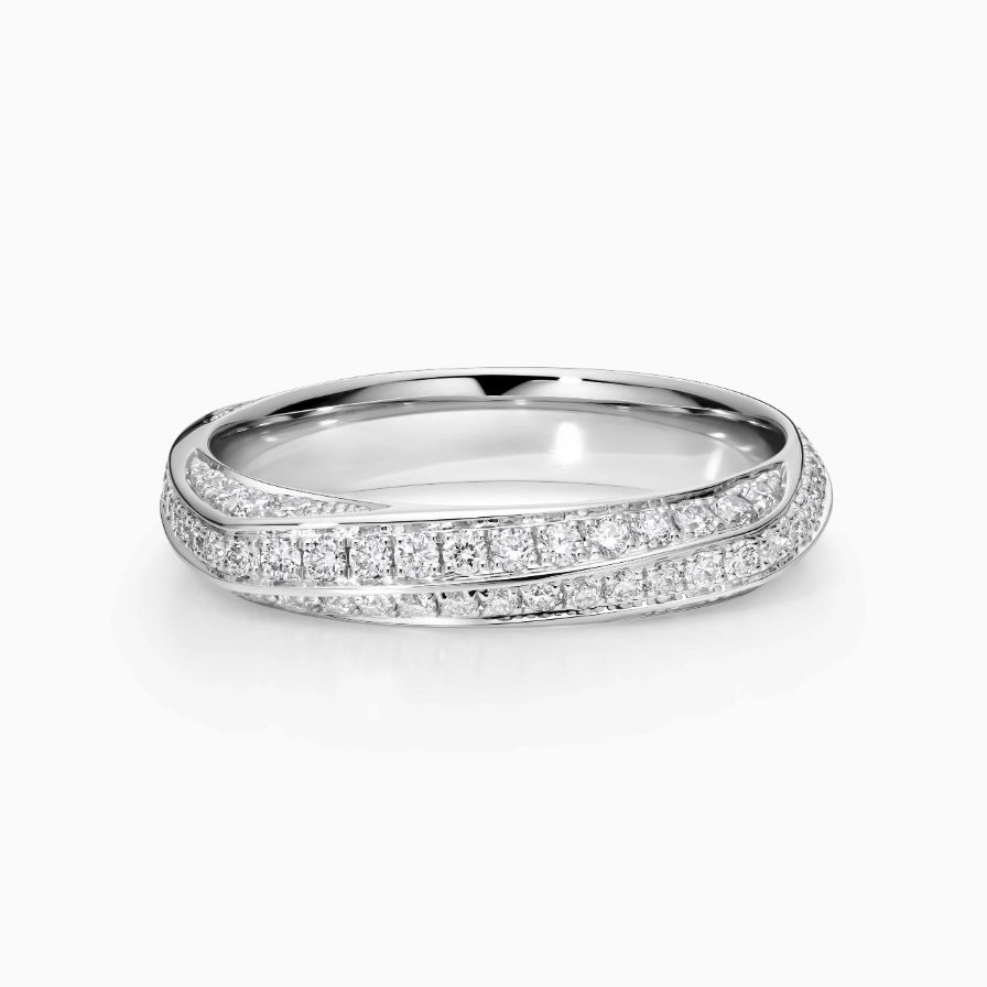 Eternity Twisted Luxe Wedding Rings Eternity Twisted Luxe Wedding Rings
