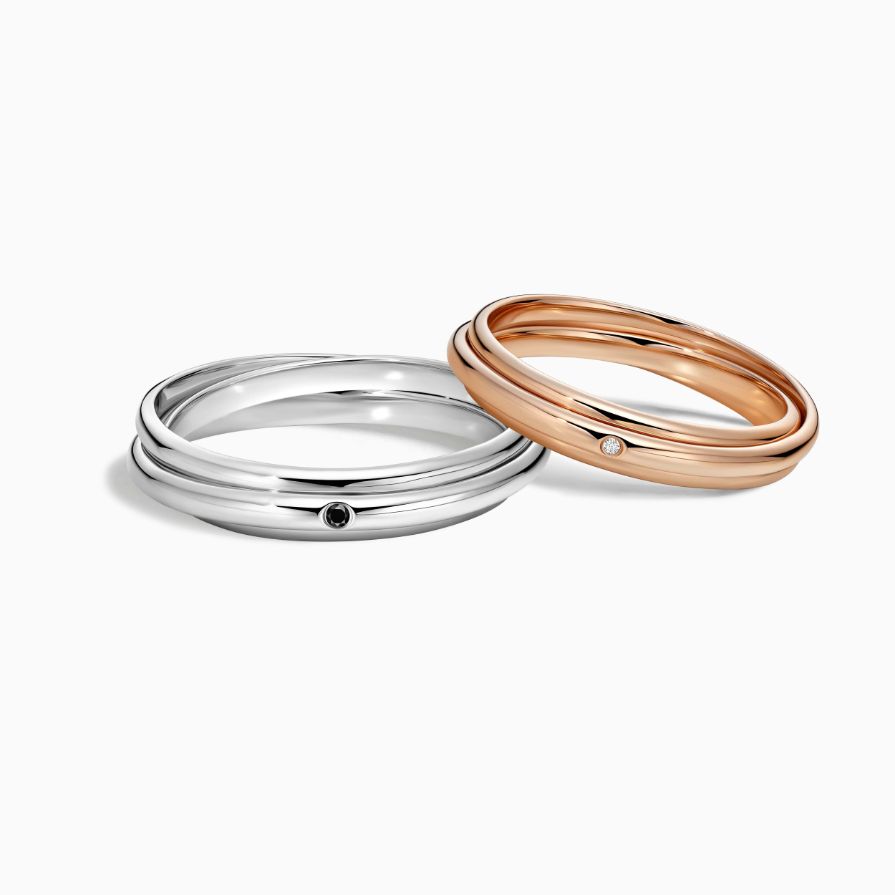 Eternal Contour Diamond Wedding Rings Eternal Contour Diamond Wedding Rings