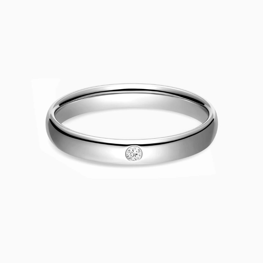 Solitaire Bezel Setting Diamond Wedding Rings Solitaire Bezel Setting Diamond Wedding Rings