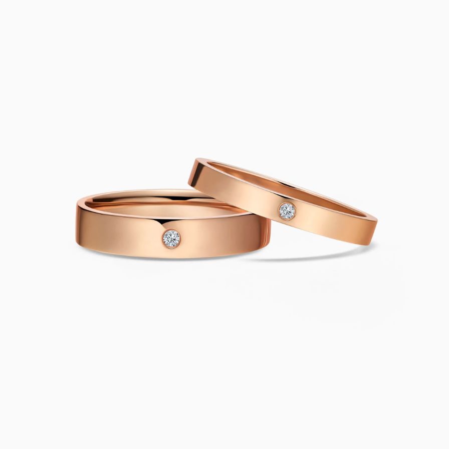Collection Rose Gold Wedding Bands with Diamonds Collection Rose Gold Wedding Bands with Diamonds