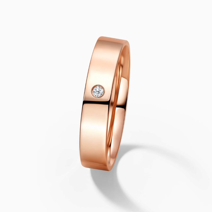 Collection Rose Gold Wedding Bands with Diamonds Collection Rose Gold Wedding Bands with Diamonds