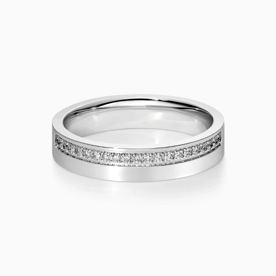 Diamond Pavé Rose Gold Wedding Rings Diamond Pavé Rose Gold Wedding Rings