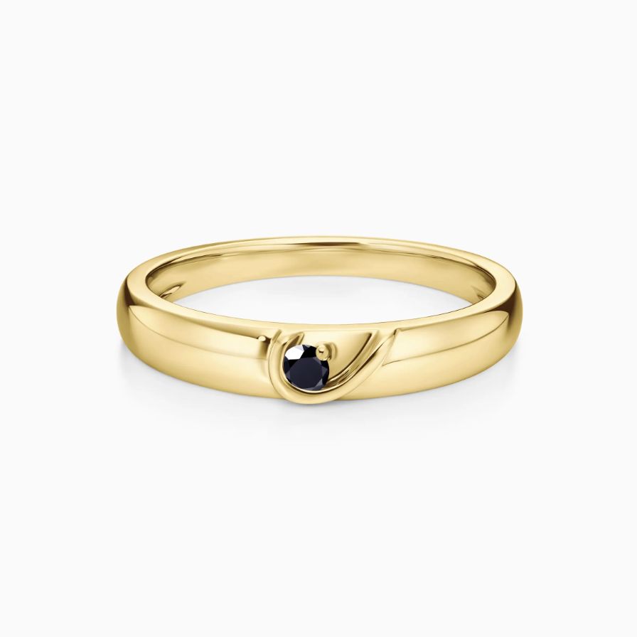 Half Heart Shape Black Diamond Wedding Rings Half Heart Shape Black Diamond Wedding Rings