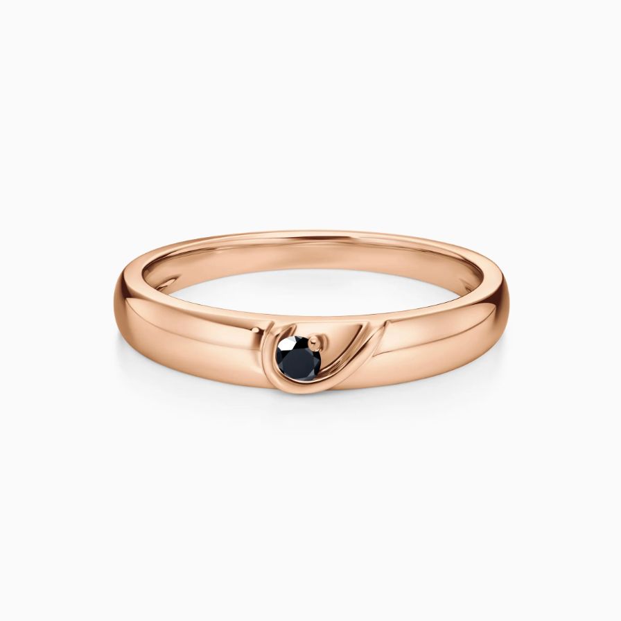 Half Heart Shape Black Diamond Wedding Rings Half Heart Shape Black Diamond Wedding Rings