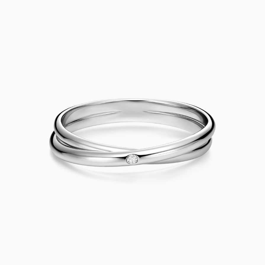 Devoted Crossover Diamond Wedding Rings Devoted Crossover Diamond Wedding Rings