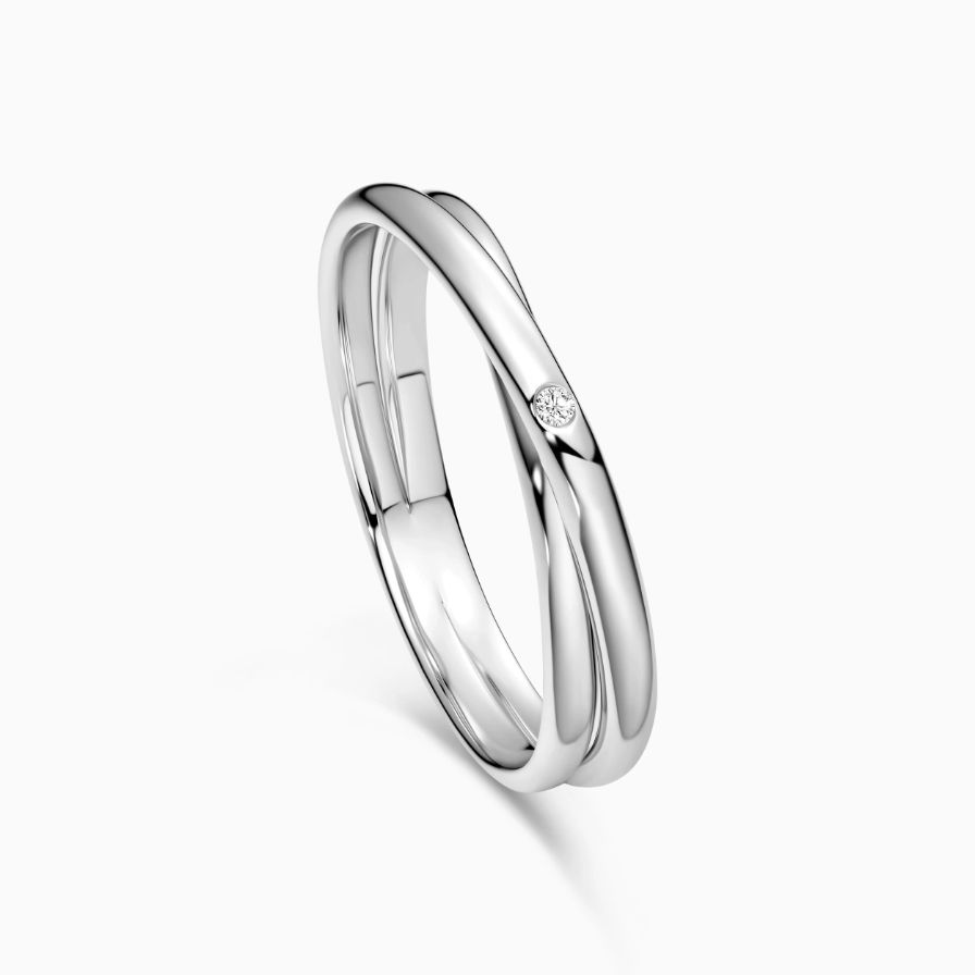 Devoted Crossover Diamond Wedding Rings Devoted Crossover Diamond Wedding Rings