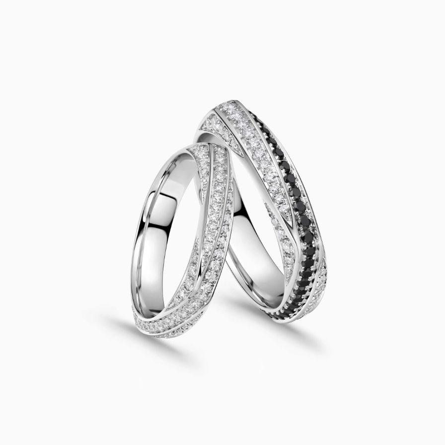 Eternity Twisted Luxe Wedding Rings Eternity Twisted Luxe Wedding Rings
