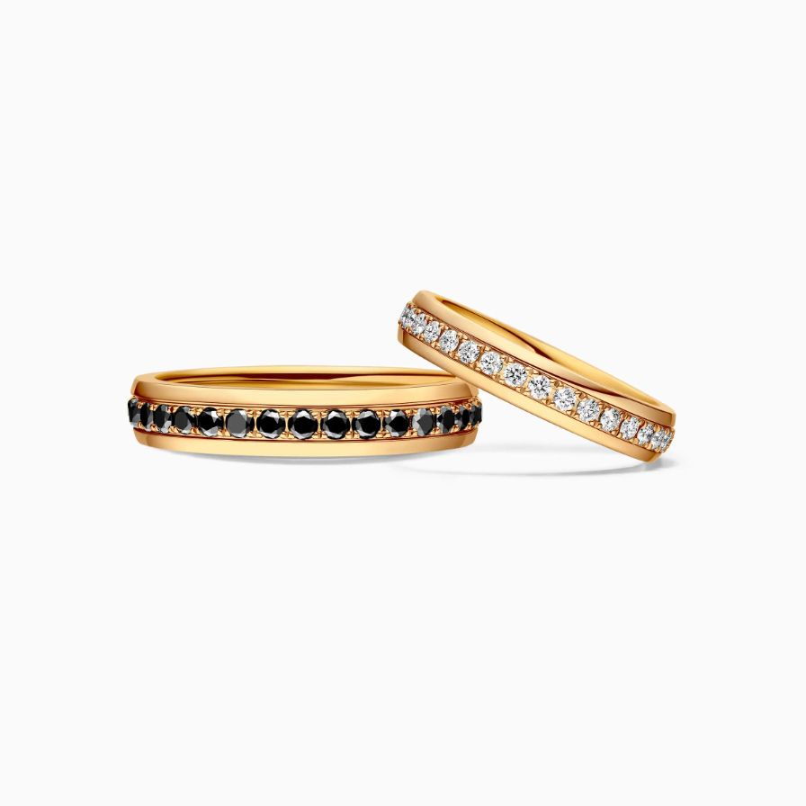 Black Diamond Pavé Wedding Rings Black Diamond Pavé Wedding Rings
