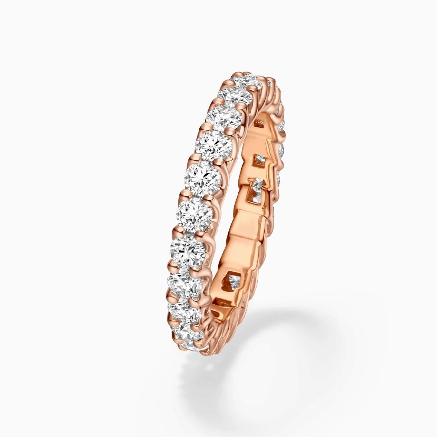 Four-claw Diamond Pavé Wedding Ring Four-claw Diamond Pavé Wedding Ring