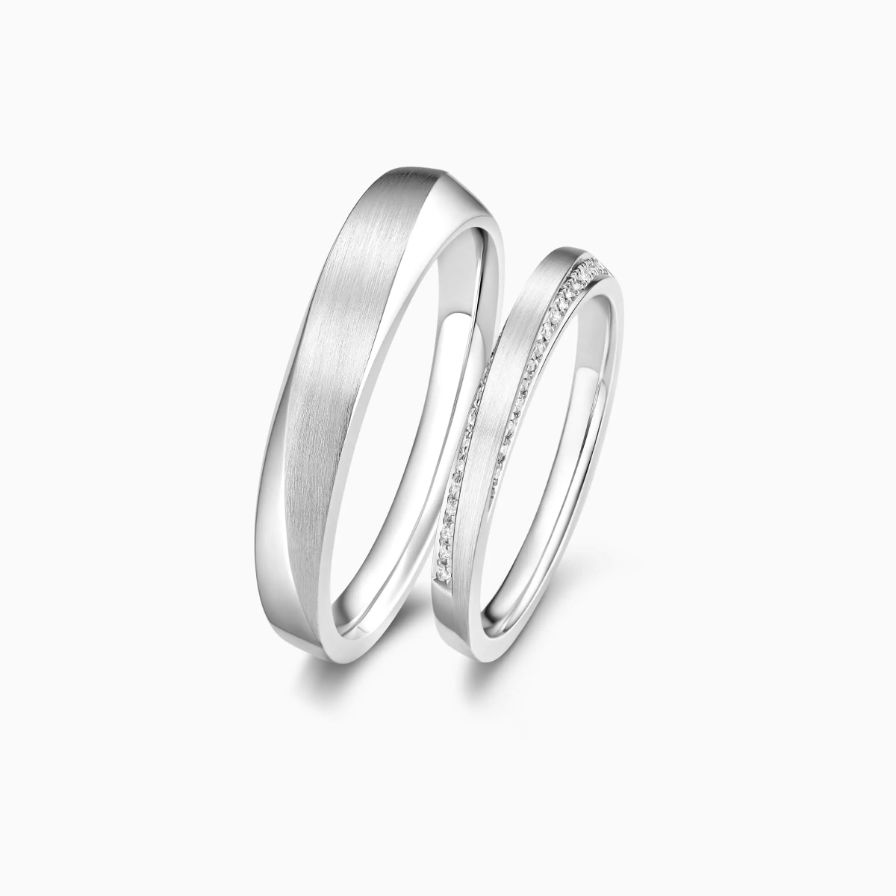 Brushed Wedding Rings Brushed Wedding Rings