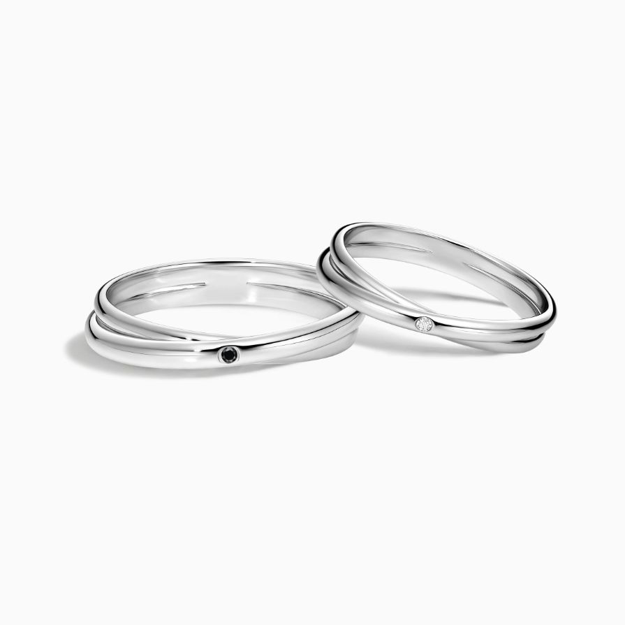 Devoted Crossover Diamond Wedding Rings Devoted Crossover Diamond Wedding Rings