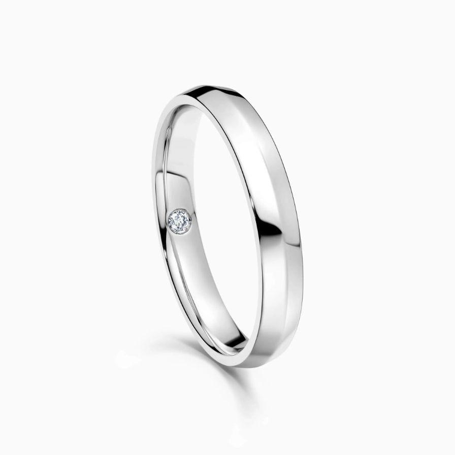 Two-row Diamond Pavé Wedding Rings Two-row Diamond Pavé Wedding Rings