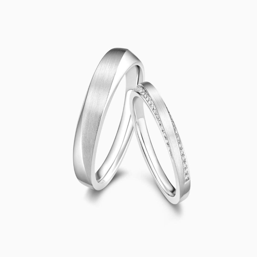 Brushed Wedding Rings Brushed Wedding Rings