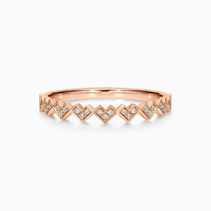 Alternating Heart Wedding Rings Alternating Heart Wedding Rings