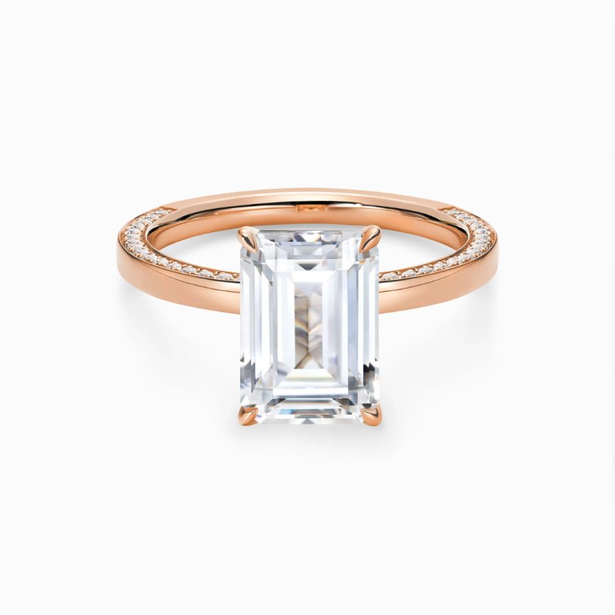 Classic Lab-Grown Emerald Poise Engagement Ring Classic Lab-Grown Emerald Poise Engagement Ring