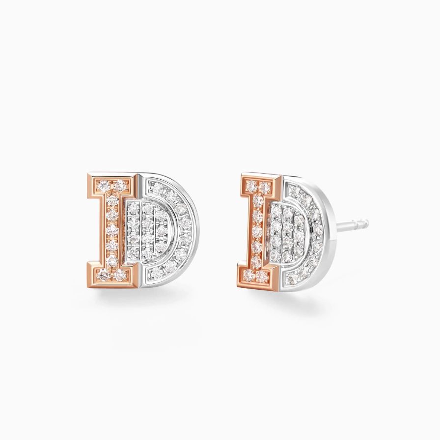 Embrace Love Two-toned Pavé Earring Embrace Love Two-toned Pavé Earring