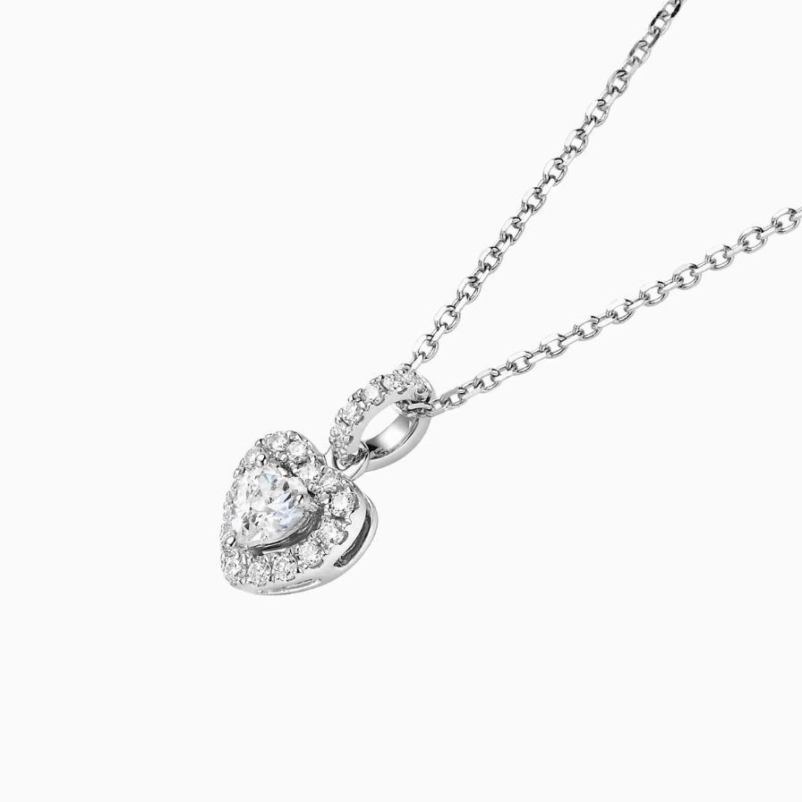 Heart Shaped Halo Necklace Heart Shaped Halo Necklace