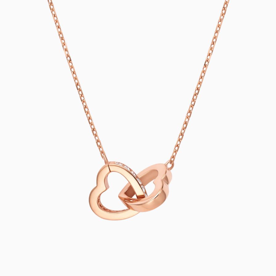 Interlocking Hearts Diamond Necklace Interlocking Hearts Diamond Necklace