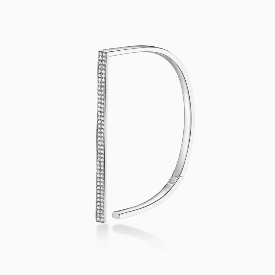 D Shaped Diamonds Pavé Rose Gold Bracelet D Shaped Diamonds Pavé Rose Gold Bracelet