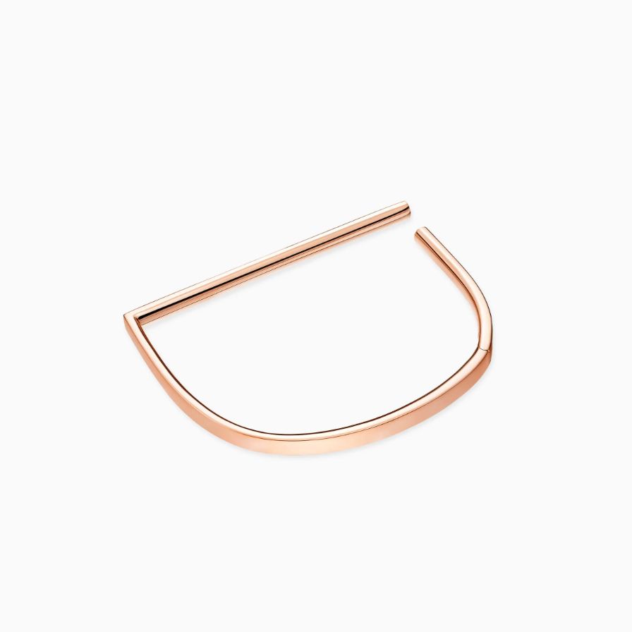 D Shaped Diamonds Pavé Rose Gold Bracelet D Shaped Diamonds Pavé Rose Gold Bracelet