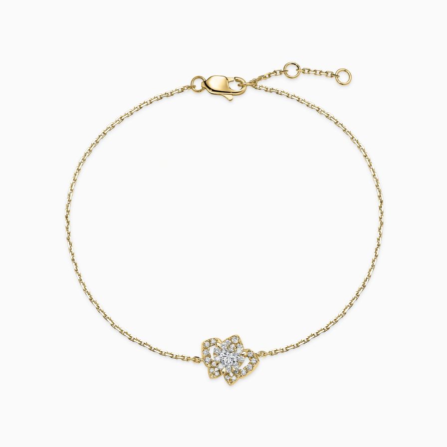 Refined Flora Heart Outline Bracelet Refined Flora Heart Outline Bracelet