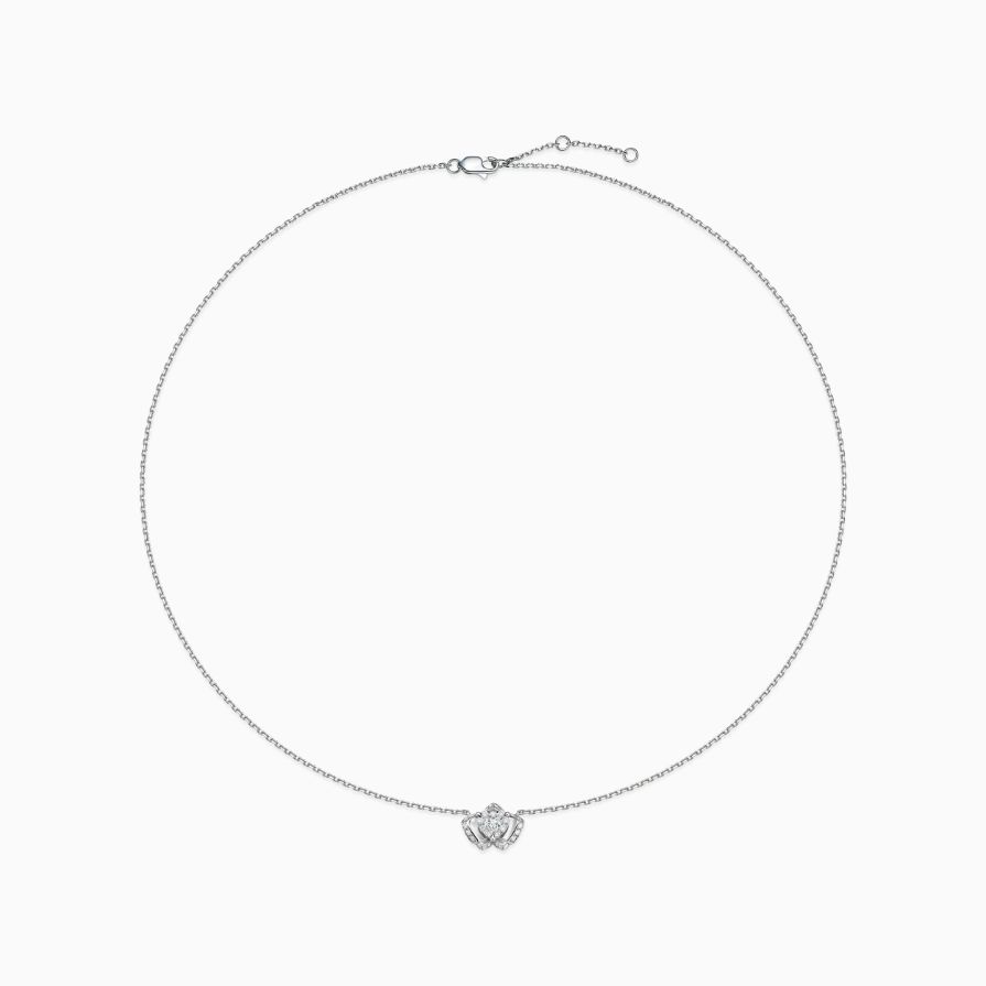 Luminous Heart Shape Diamonds Necklace Luminous Heart Shape Diamonds Necklace
