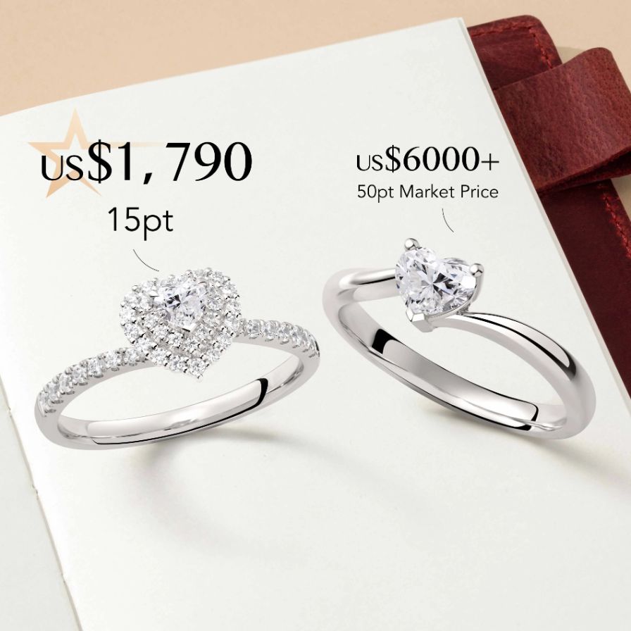Classic Heart Halo Pavé Engagement Ring Classic Heart Halo Pavé Engagement Ring