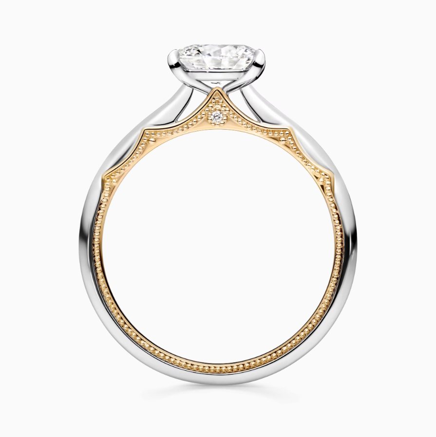 Ovalr‑Cut Hidden Accent Milgrain Engagement Ring Ovalr‑Cut Hidden Accent Milgrain Engagement Ring