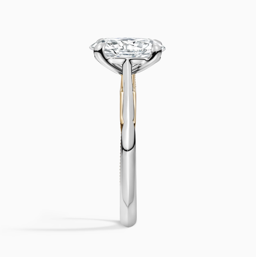 Ovalr‑Cut Hidden Accent Milgrain Engagement Ring Ovalr‑Cut Hidden Accent Milgrain Engagement Ring