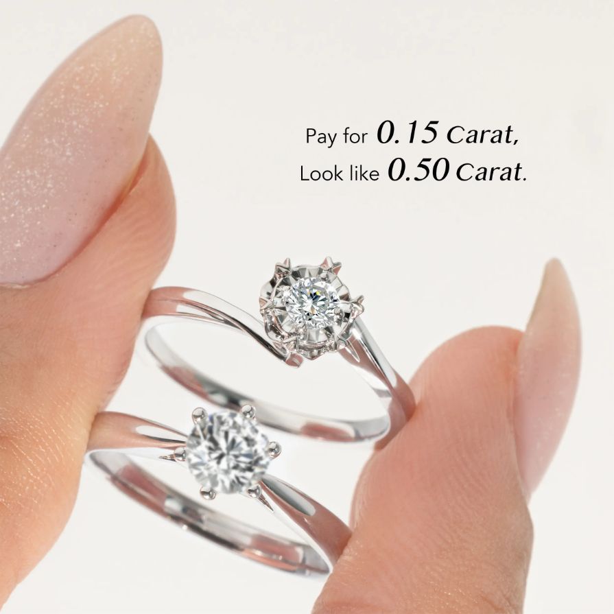 Round Solitaire Affordable Floral Bypass Engagement Ring Round Solitaire Affordable Floral Bypass Engagement Ring