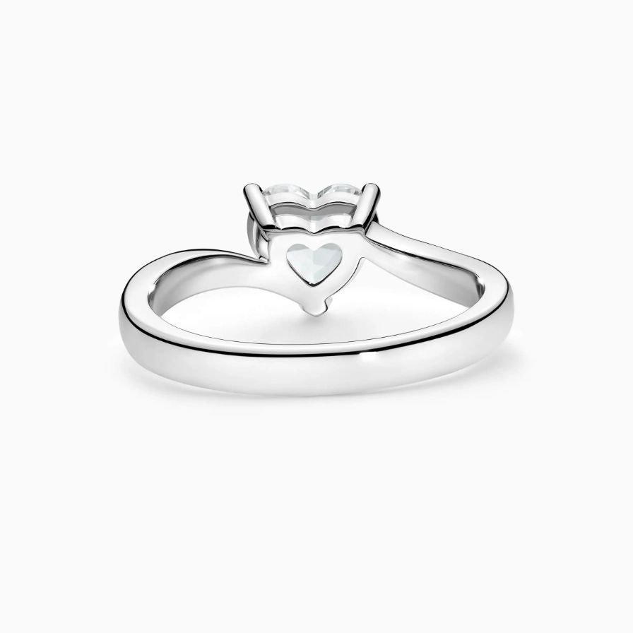 Heart Shaped Curved Bypass Engagement Ring Heart Shaped Curved Bypass Engagement Ring