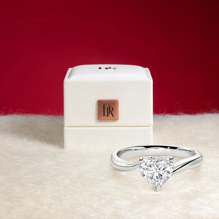 Heart Shaped Curved Bypass Engagement Ring Heart Shaped Curved Bypass Engagement Ring