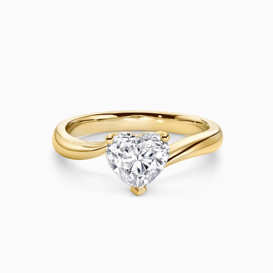 Heart Shaped Curved Bypass Engagement Ring Heart Shaped Curved Bypass Engagement Ring